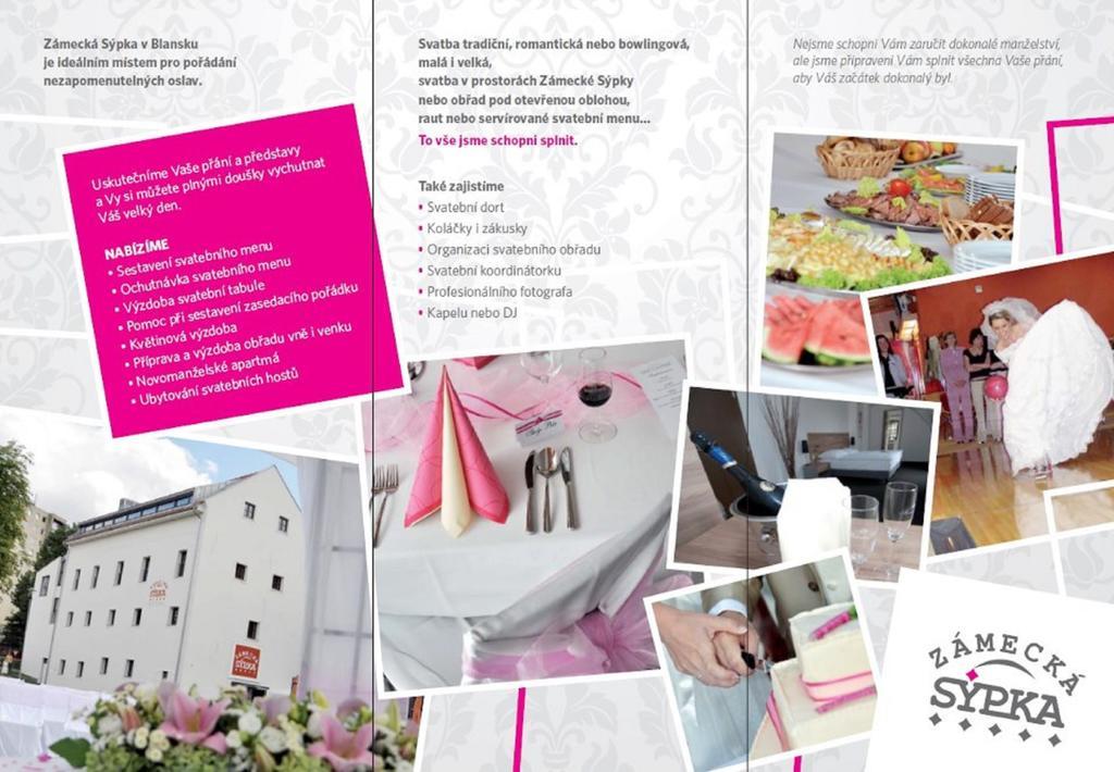 Hotel Zamecka Sypka Бланско Екстериор снимка
